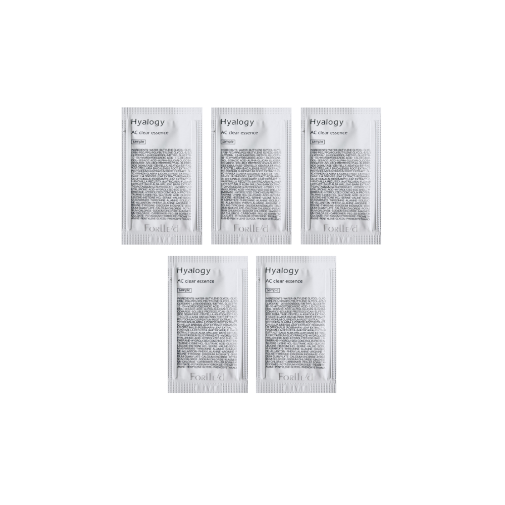 samples forlled ac clear essence 2