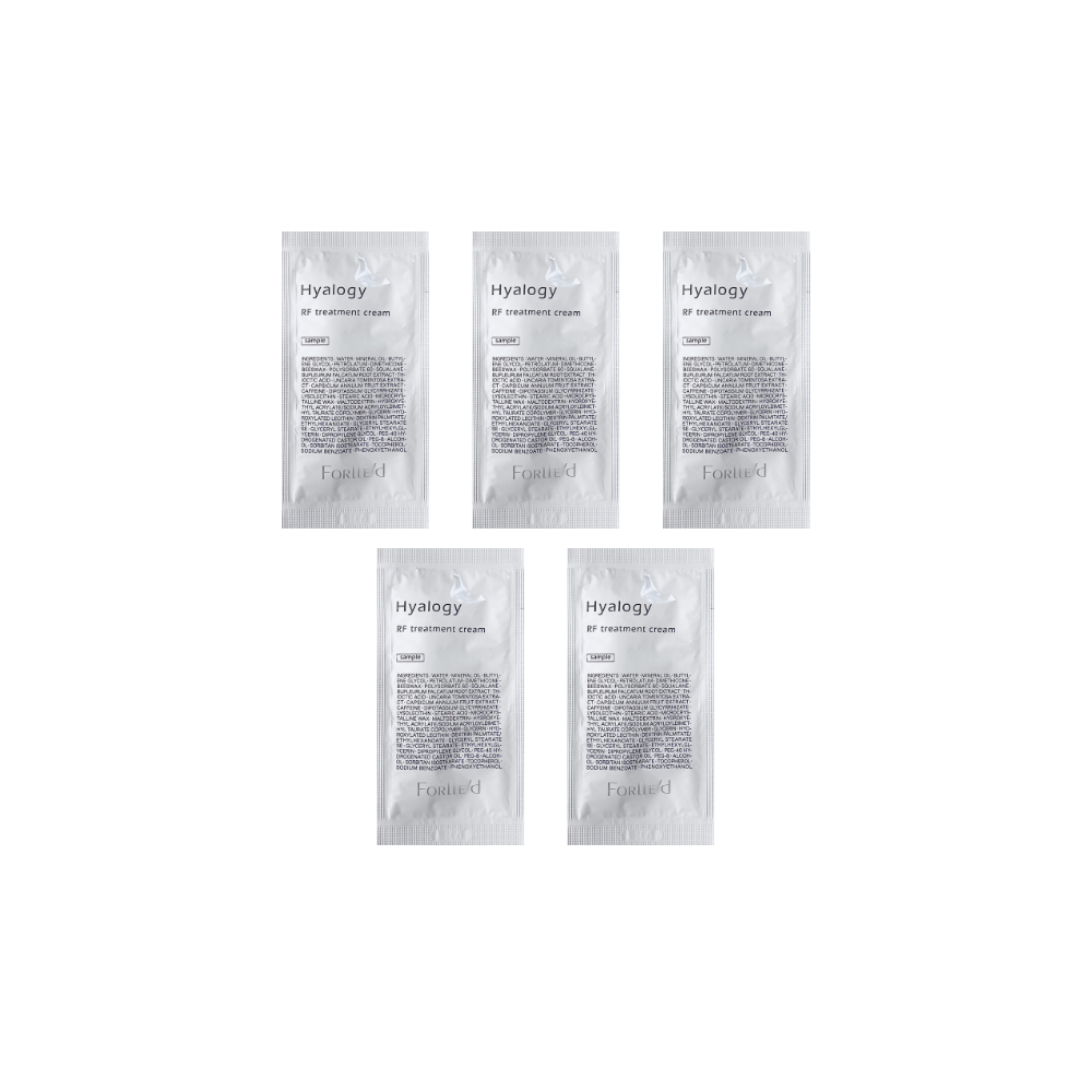 samples forlled rf treatment cream 2