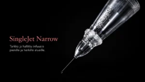 Singlejet narrow- tehokas ratkaisu juonteille ja herkille ihoalueille